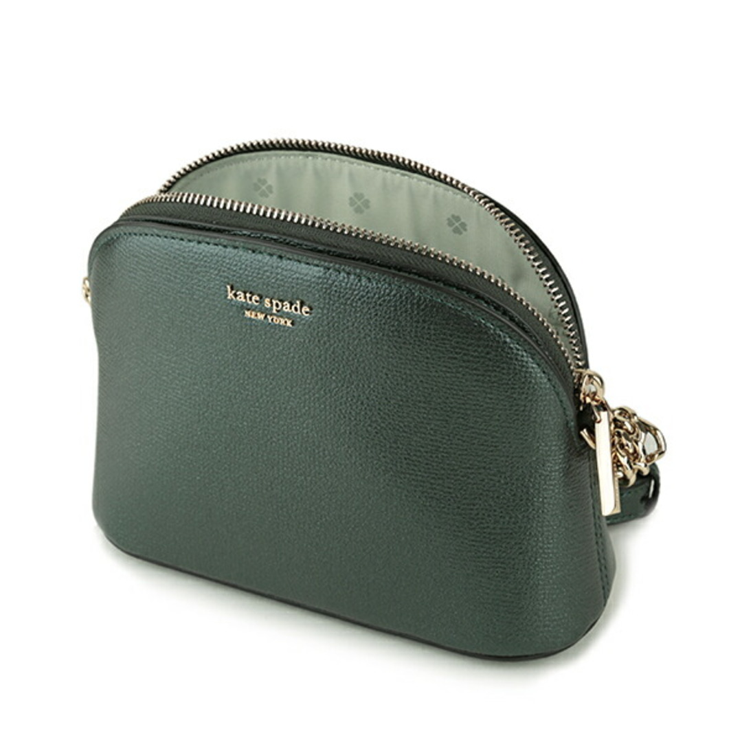 119-133cm本体重量新品 ケイトスペード kate spade ショルダーバッグ SMALL DOME CROSSBODY ディープエバーグリーン