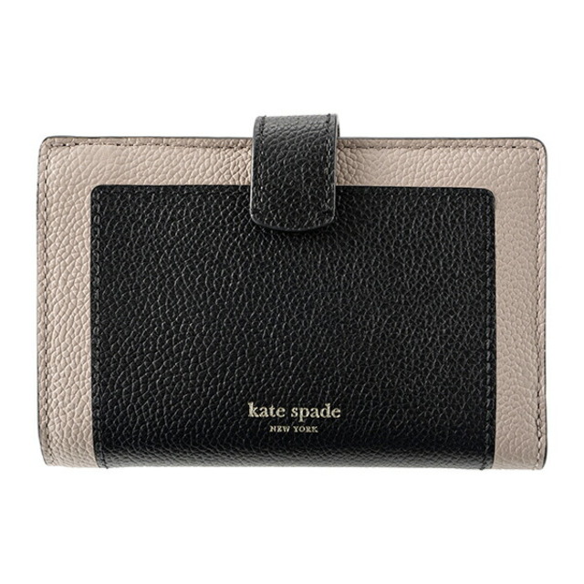 新品 ケイトスペード kate spade 2つ折り財布 MEDIUM BIFOLD WALLET ブラック 黒 | フリマアプリ ラクマ