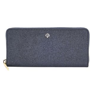 ケイトスペードニューヨーク(kate spade new york)の新品 ケイトスペード kate spade 長財布(ラウンドファスナー) SLIM CONTINENTAL WALLET レイクシャワーブルー(財布)