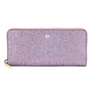 新品 ケイトスペード kate spade 長財布(ラウンドファスナー) SLIM CONTINENTAL WALLET レイクシャワーブルー