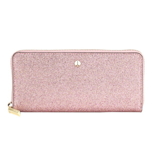 新品 ケイトスペード kate spade 長財布(ラウンドファスナー) SLIM CONTINENTAL WALLET ローズゴールド