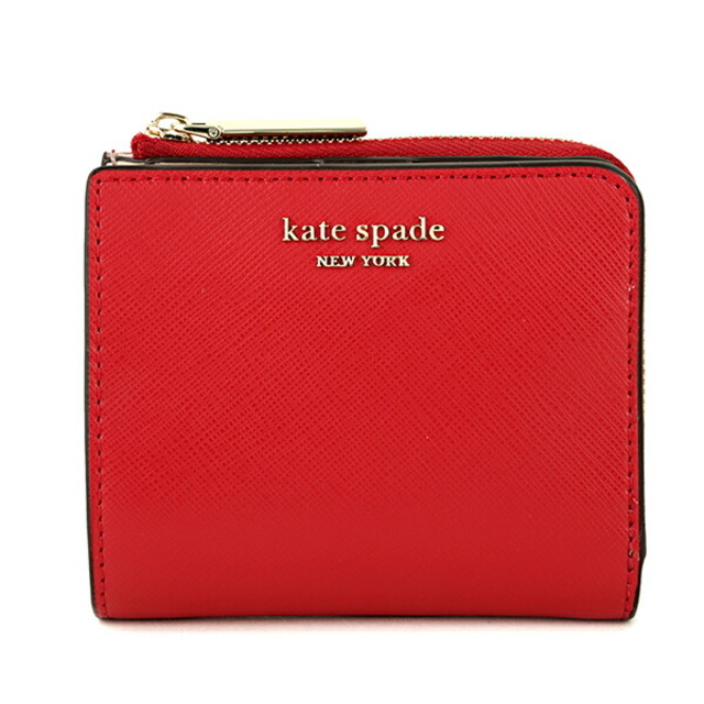 約90gHOTCHILI本体新品 ケイトスペード kate spade 2つ折り財布 SMALL BIFOLD WALLET ホットチリ