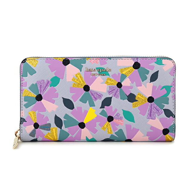 約105×195×25本体重量新品 ケイトスペード kate spade 長財布(ラウンドファスナー) ZIP AROUND CONTINENTAL WALLET ムーングロー