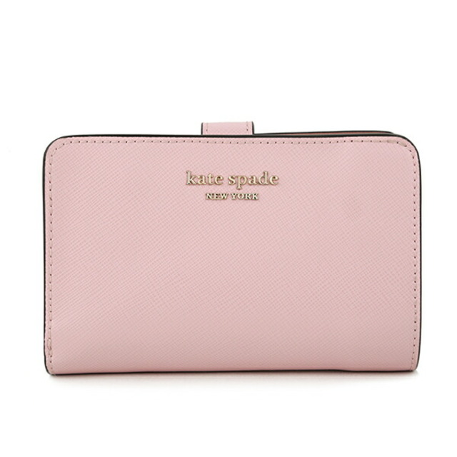 新品 ケイトスペード kate spade 2つ折り財布 COMPACT WALLET チュチュピンク