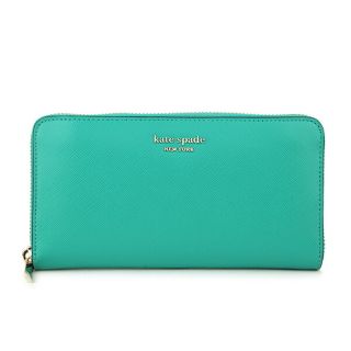 ケイトスペードニューヨーク(kate spade new york)の新品 ケイトスペード kate spade 長財布(ラウンドファスナー) ZIP AROUND CONTINENTAL WALLET フィジーグリーン(財布)