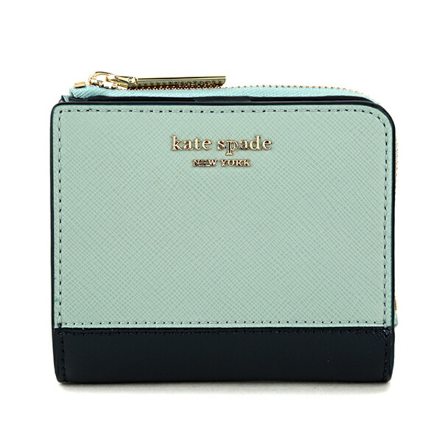 新品 ケイトスペード kate spade 2つ折り財布 SMALL BIFOLD WALLET フロステッドスペアミントマルチ