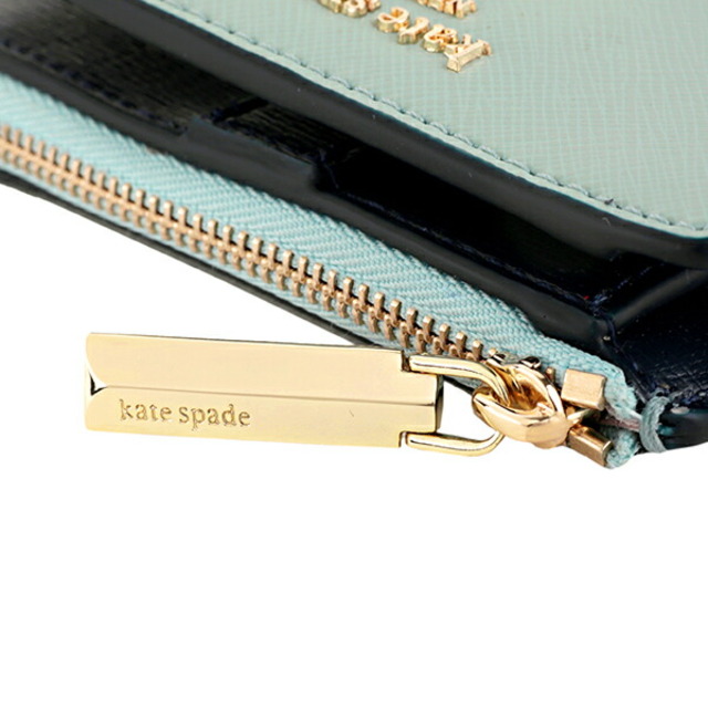 新品 ケイトスペード kate spade 2つ折り財布 SMALL BIFOLD WALLET フロステッドスペアミントマルチ 8