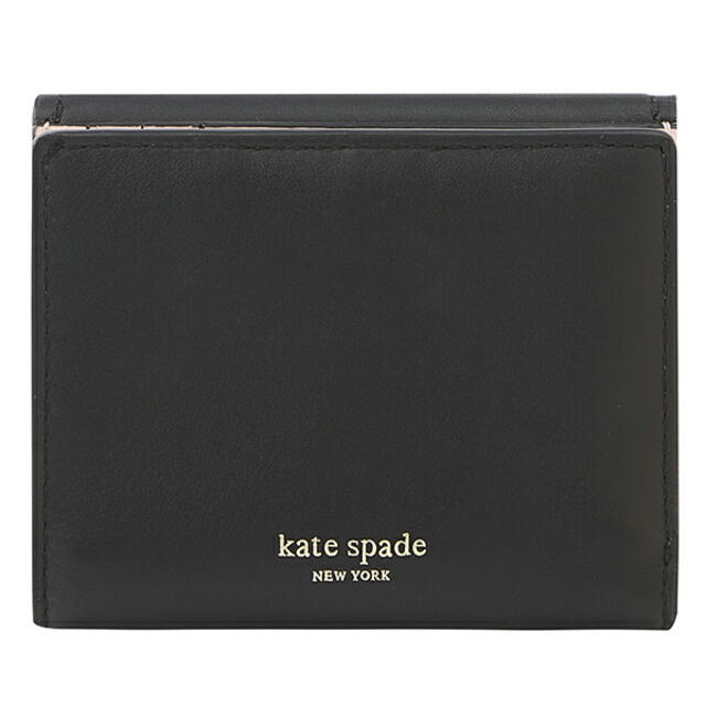 新品 ケイトスペード kate spade 2つ折り財布 バイフォールド フラップ ウォレット ブラック