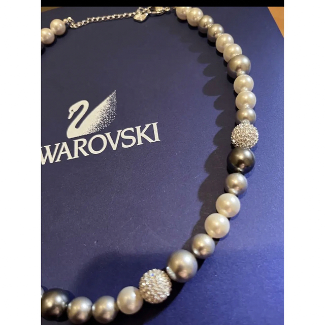 SWAROVSKI - スワロフスキーパールネックレスの通販 by ラッキー SWAROVSKI - スワロフスキーパールネックレスの通販 by ラッキー
