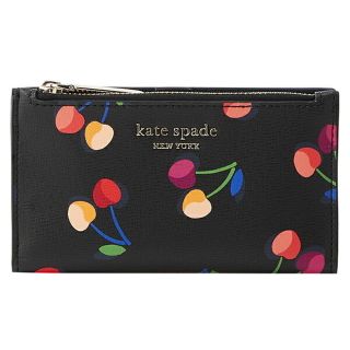 ケイトスペードニューヨーク(kate spade new york)の新品 ケイトスペード kate spade コインケース SMALL SLIM BIFOLD WALLET ブラックマルチ(コインケース)