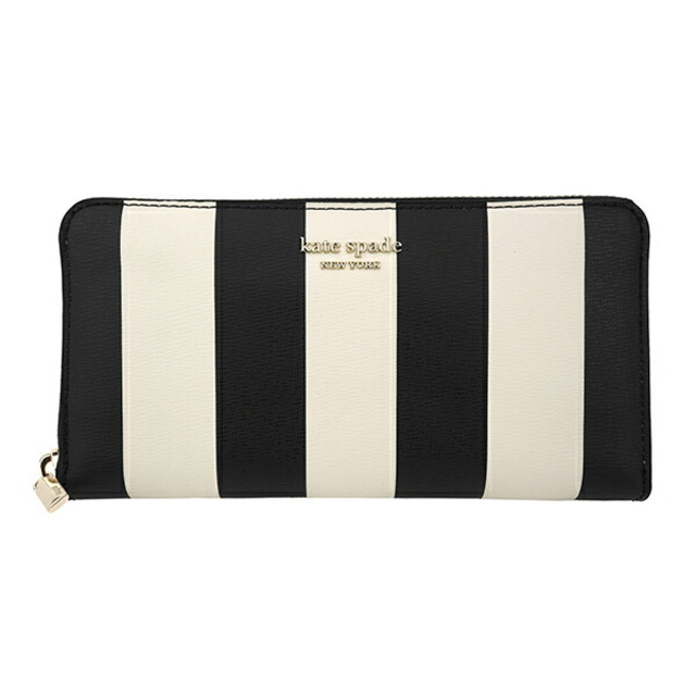 kate spade new york(ケイトスペードニューヨーク)の新品 ケイトスペード kate spade 長財布(ラウンドファスナー) ジップ アラウンド コンチネンタル ウォレット ブラックマルチ レディースのファッション小物(財布)の商品写真