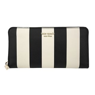 ケイトスペードニューヨーク(kate spade new york)の新品 ケイトスペード kate spade 長財布(ラウンドファスナー) ジップ アラウンド コンチネンタル ウォレット ブラックマルチ(財布)