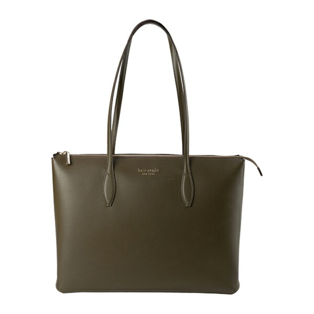 新品 ケイトスペード kate spade トートバッグ LARGE ZIP TOTE カーキ グリーン 緑