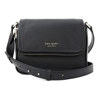 ケイトスペードニューヨーク(kate spade new york)の新品 ケイトスペード kate spade ショルダーバッグ LARGE FLAP CROSSBODY ブラック(ショルダーバッグ)