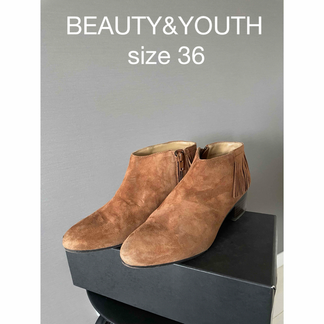 BEAUTY&YOUTH UNITED ARROWS(ビューティアンドユースユナイテッドアローズ)の☆Amicable様☆ BEAUTY&YOUTH   ブーティsize36 レディースの靴/シューズ(ブーツ)の商品写真