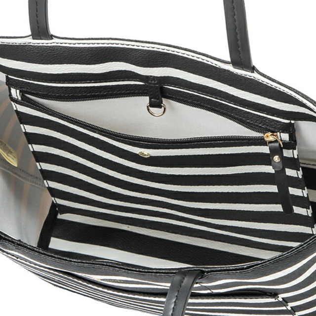 新品 ケイトスペード kate spade トートバッグ STRIPE SMALL RILEY ストライプ スモール ライリー ブラック