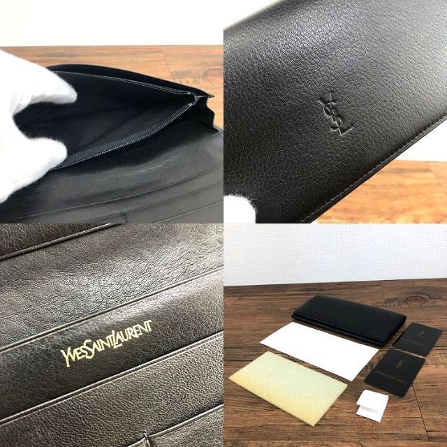 Yves Saint Laurent - 未使用品 Yves Saint Laurent 長財布 ブラック