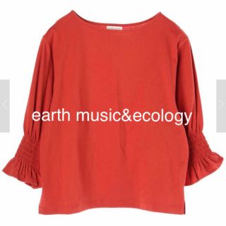 アースミュージックアンドエコロジー(earth music & ecology)のearth music&ecology プルオーバー テラコッタ(カットソー(長袖/七分))