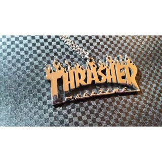 THRASHERスラッシャーネックレスシルバーサンタクルーズ　パウエルゾーラック(スケートボード)