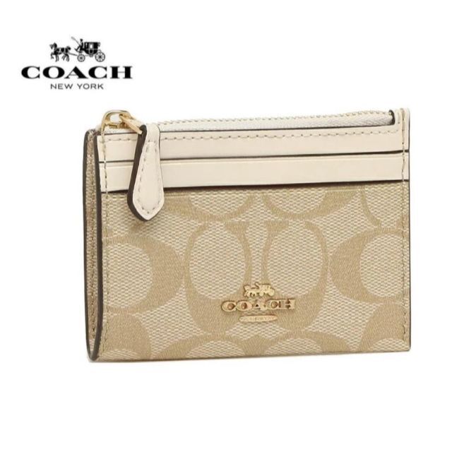 日本未発売】コーチ コインケース COACH キャンバス レザー