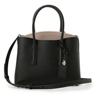 ケイトスペードニューヨーク(kate spade new york)の新品 ケイトスペード kate spade ハンドバッグ MEDIUM SATCHEL ブラック/ウォームトープ(ハンドバッグ)