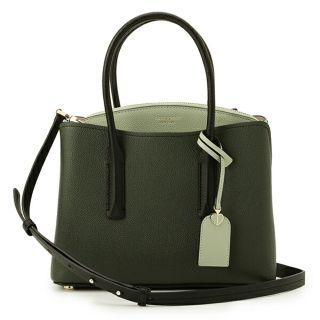 ケイトスペードニューヨーク(kate spade new york)の新品 ケイトスペード kate spade ハンドバッグ MEDIUM SATCHEL ディープエバーグリーンマルチ(ハンドバッグ)