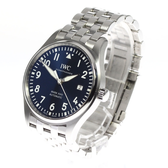 ★箱・保証書付き【IWC SCHAFFHAUSEN】IWC パイロットウォッチ マークXVIII デイト IW327010 自動巻き メンズ_740531