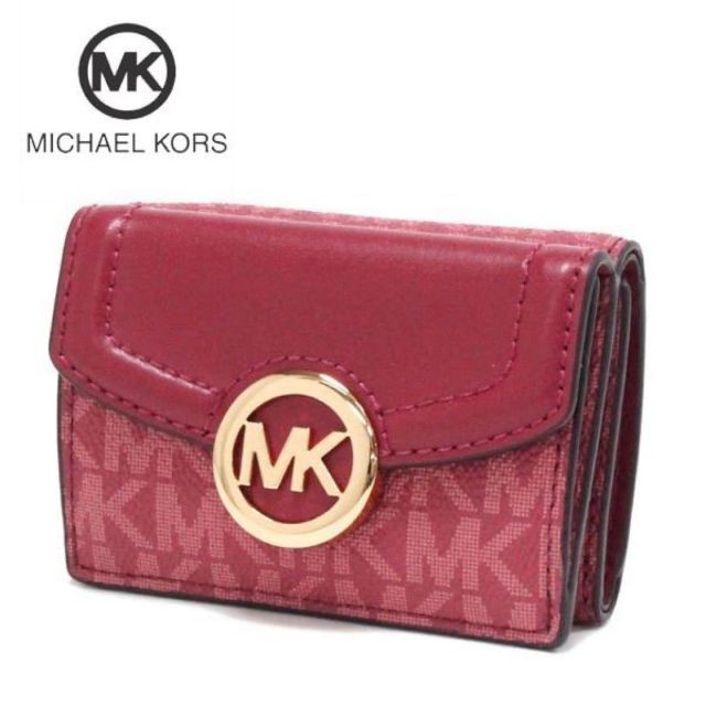 【新品未使用】MICHAEL KORS  三つ折り財布 ウォレット  ベリー