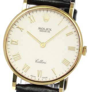 ロレックス(ROLEX)の【ROLEX】ロレックス チェリーニ K18YG Cal.1601 ホリコン文字盤 E番 5112 手巻き メンズ_718133【ev10】(腕時計(アナログ))