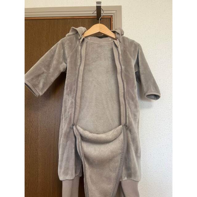 MUJI (無印良品)(ムジルシリョウヒン)の無印良品 着る毛布 カバーオール ジャンプスーツ 70-80 キッズ/ベビー/マタニティのベビー服(~85cm)(ジャケット/コート)の商品写真