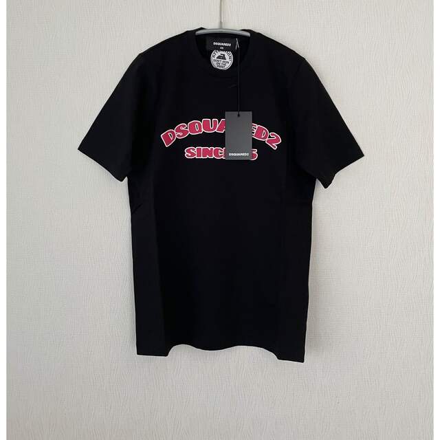 DSQUARED2(ディースクエアード)の【新品】DSQUARED2 ディースクエアード　ブラック 半袖Tシャツ レディースのトップス(Tシャツ(半袖/袖なし))の商品写真