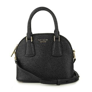 ケイトスペードニューヨーク(kate spade new york)の新品 ケイトスペード kate spade ハンドバッグ グリッター ミニ ドーム サッチェル ブラック(ハンドバッグ)