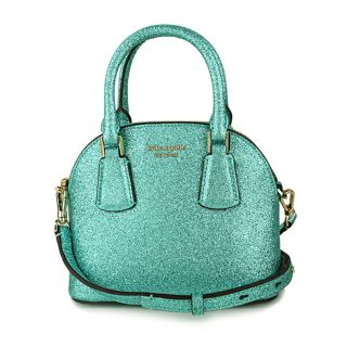 ケイトスペードニューヨーク(kate spade new york)の新品 ケイトスペード kate spade ハンドバッグ グリッター ミニ ドーム サッチェル グリーンジェイド(ハンドバッグ)