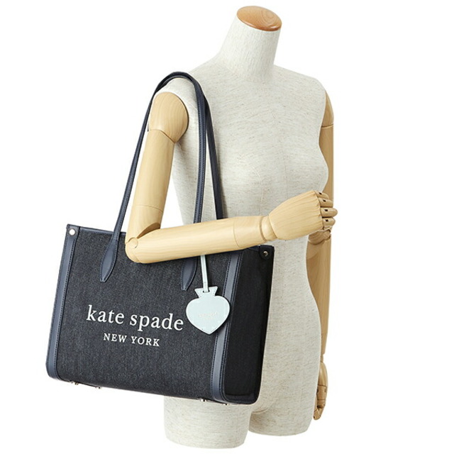 新品 ケイトスペード kate spade トートバッグ ミディアム トート ダークデニム