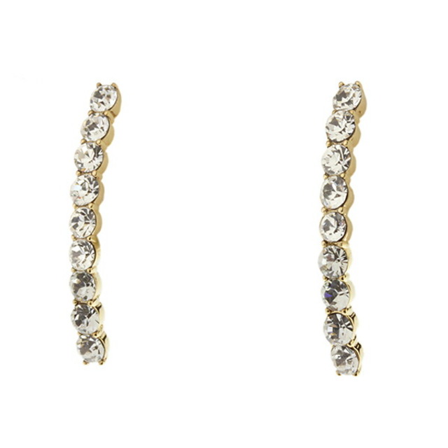 新品 ケイトスペード kate spade ピアス THIN STONE EAR CUFF EARRINGS クリア 1