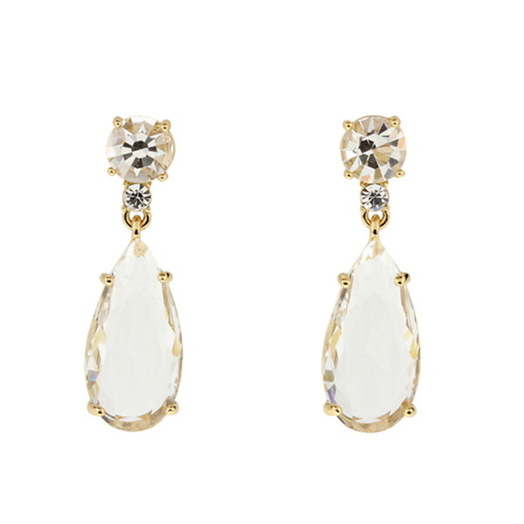 kate spade new york(ケイトスペードニューヨーク)の新品 ケイトスペード kate spade ピアス DROP EARRINGS クリア/ レディースのアクセサリー(ピアス)の商品写真