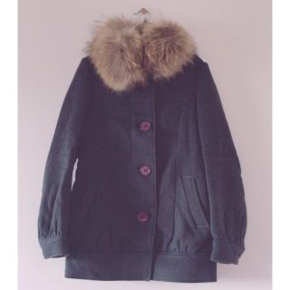 マウジー(moussy)の＊moussy＊ファー付コート(ロングコート)