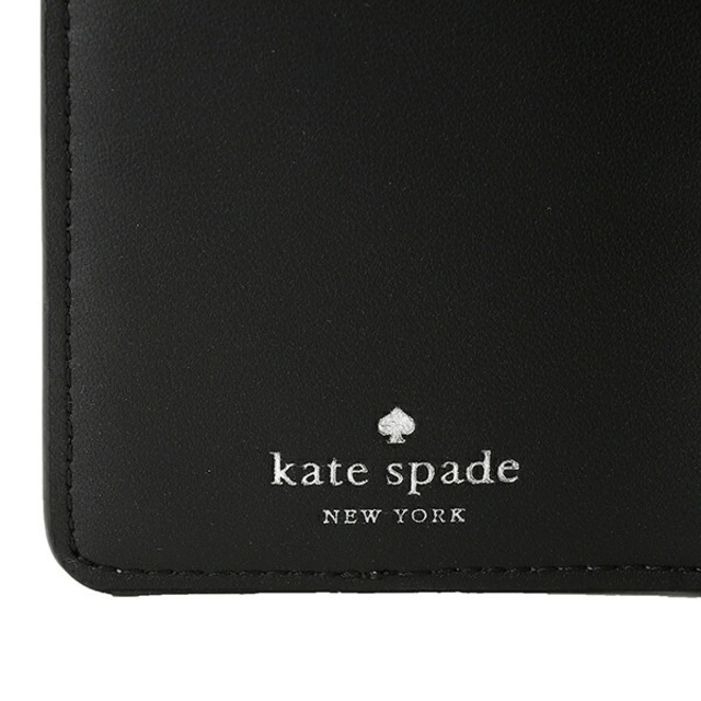 新品 ケイトスペード kate spade 長財布 カラーブロック ラージ スリム バイフォールド ウォレット グレー ホワイト 白 6
