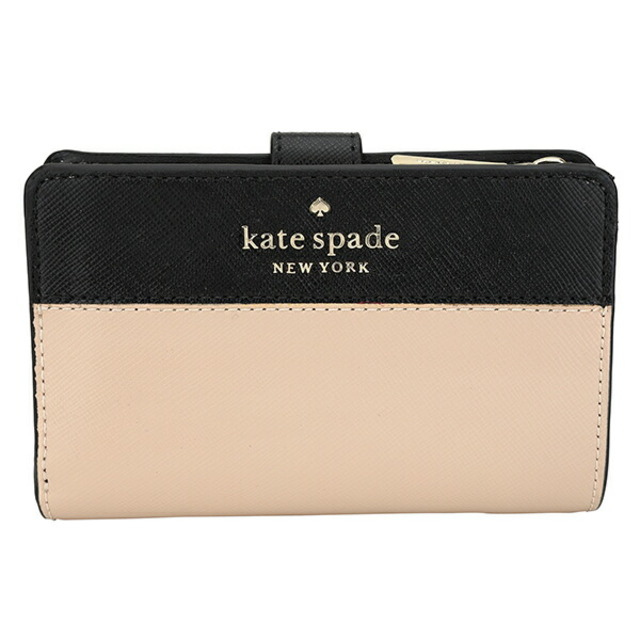 【新品】kate spade　ケイトスペード　折財布　ベージュ　小銭入れ