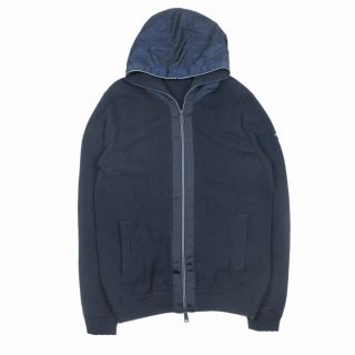 アルマーニジーンズ(ARMANI JEANS)のアルマーニ ジーンズ ARMANI JEANS ニット ナイロン 切替 パーカー(ブルゾン)