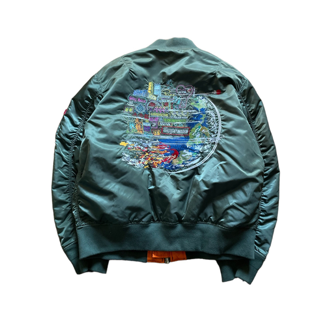 supreme Globe MA-1 Jacket 葵産業 リバーシブル XL