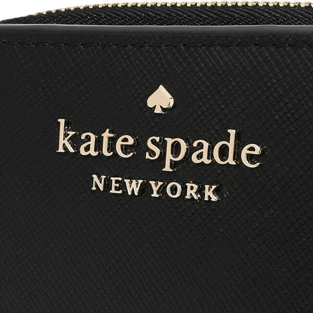 新品 ケイトスペード kate spade 2つ折り財布 スモール ジップ アラウンド ウォレット ブラック 黒 7