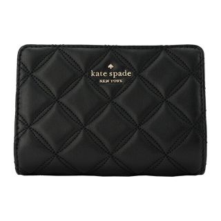 ケイトスペードニューヨーク(kate spade new york)の新品 ケイトスペード kate spade 2つ折り財布 MEDIUM COMPARTMENT BIFOLD WALLET ブラック(財布)