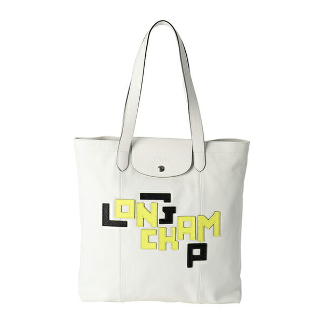 新品 ロンシャン LONGCHAMP ハンドバッグ ル・プリアージュ キュイール ホワイト