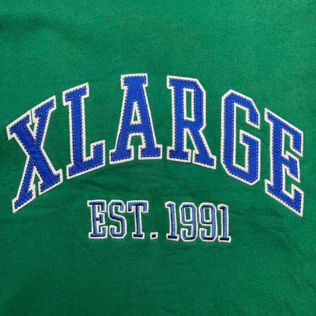 【きりたんぽ着用】XLARGE 刺繍 アーチロゴ 即完売モデル スウェット 希少