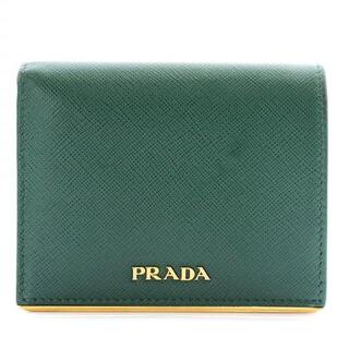 プラダ サフィアーノ 財布(レディース)（グリーン・カーキ/緑色系）の 