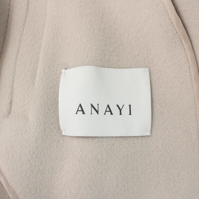 ANAYI(アナイ)のANAYI シャルムリバーショールロングコート ウール 34 XS ピンク レディースのジャケット/アウター(その他)の商品写真