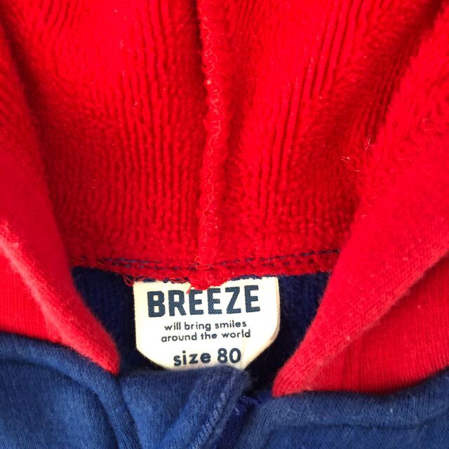 BREEZE(ブリーズ)のBREEZE パーカー　80 キッズ/ベビー/マタニティのベビー服(~85cm)(ジャケット/コート)の商品写真