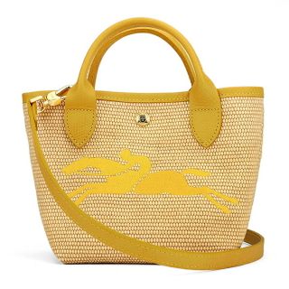 ロンシャン(LONGCHAMP)の新品 ロンシャン LONGCHAMP ハンドバッグ かごバッグ ル・プリアージュ パリ サントロペ コーン(ハンドバッグ)