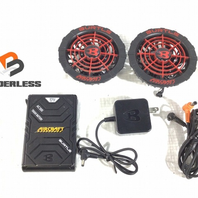 比較的綺麗】BURTLE バートル リチウムイオンバッテリ AC300 ファン